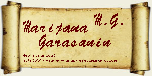 Marijana Garašanin vizit kartica